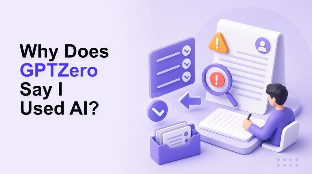 Why Does GPTZero Say I Used AI When I Did Not?